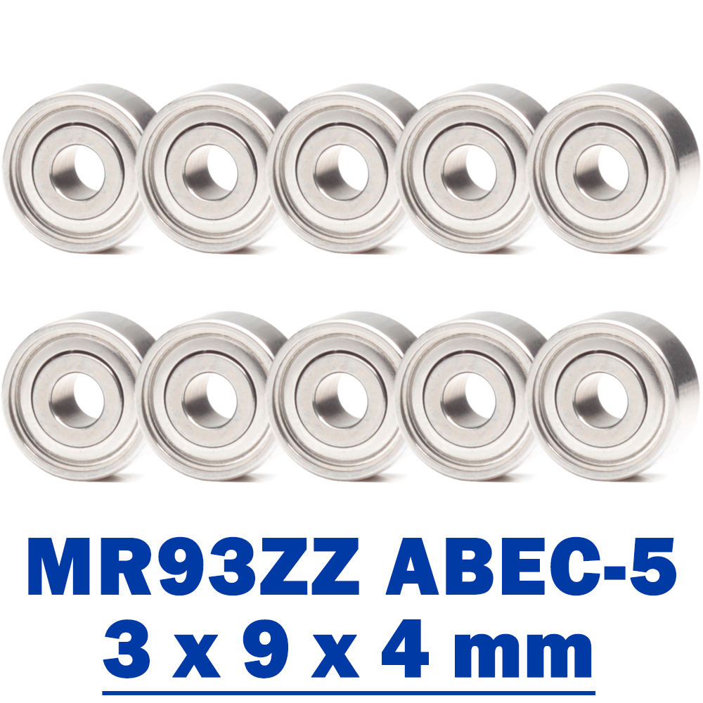 MR93ZZ Lager 3*9*4 Mm (10 Stuks) ABEC-5 Miniatuur MR93 Z Zz Hoge Precisie MR93Z Kogellagers
