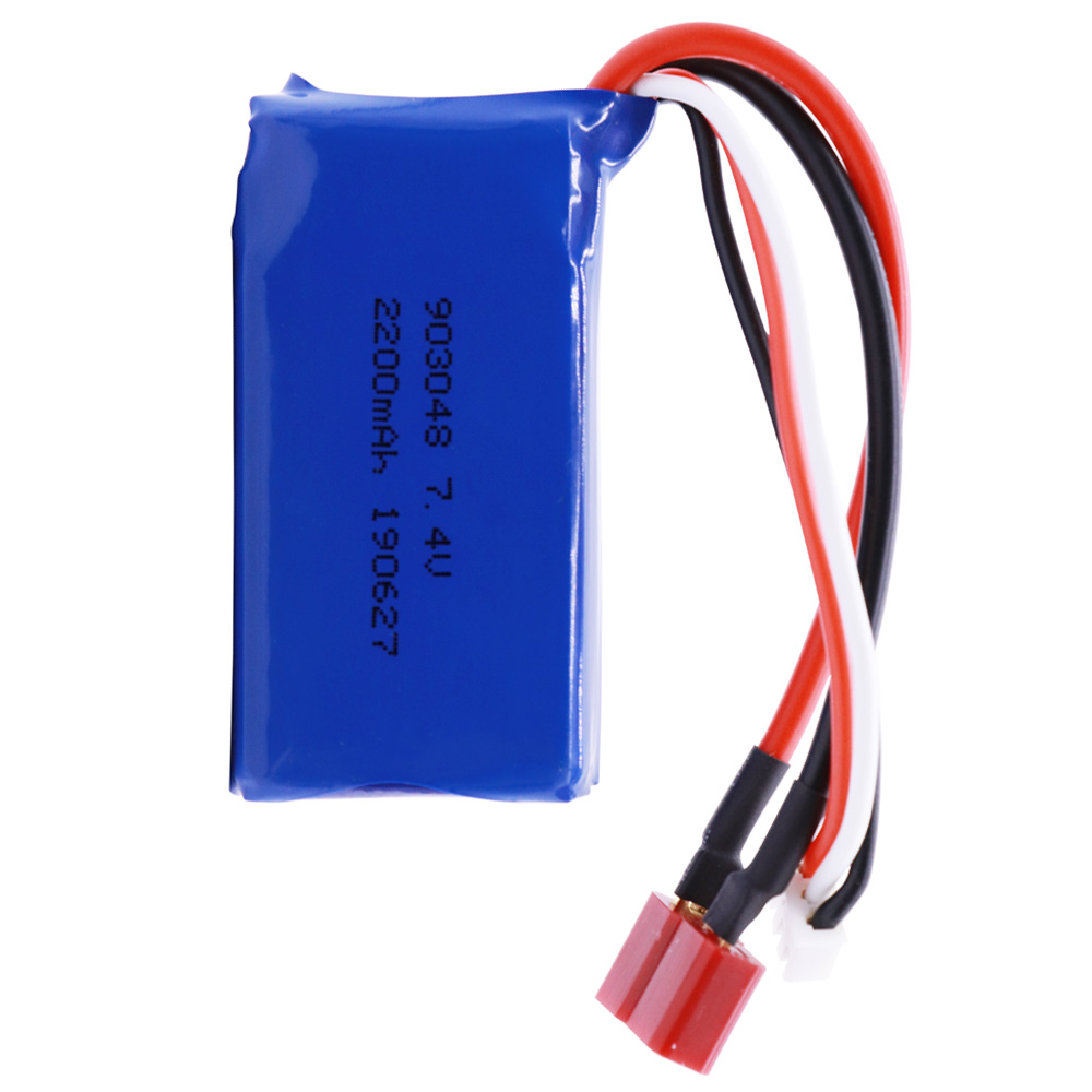 7.4V 2200mAh 903048 2S Lipo Batterie Pour WLtoys A959-B A969-B A979-B K929-B jouets RC Camion Voiture hélicoptère accessoires de bateaux