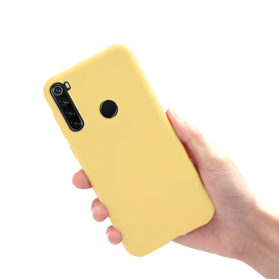 Funda suave para Xiaomi Redmi Note 8 , carcasa de lujo delgada de silicona mate, para Xiaomi Redmi Note 8, RedmiNote8: For Redmi Note8 2021 / Yellow