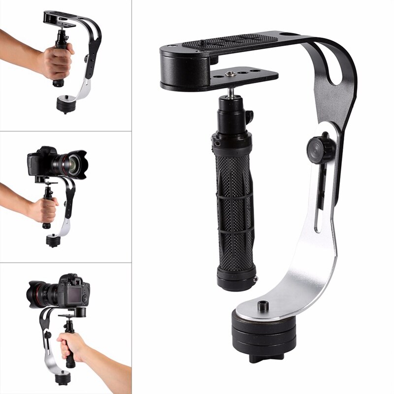 Pro videokamera handhållen stabilisator stadig universal för smartphone aluminium dv dslr slr gimbal 2.1 lbs för feiyu/zhi yun