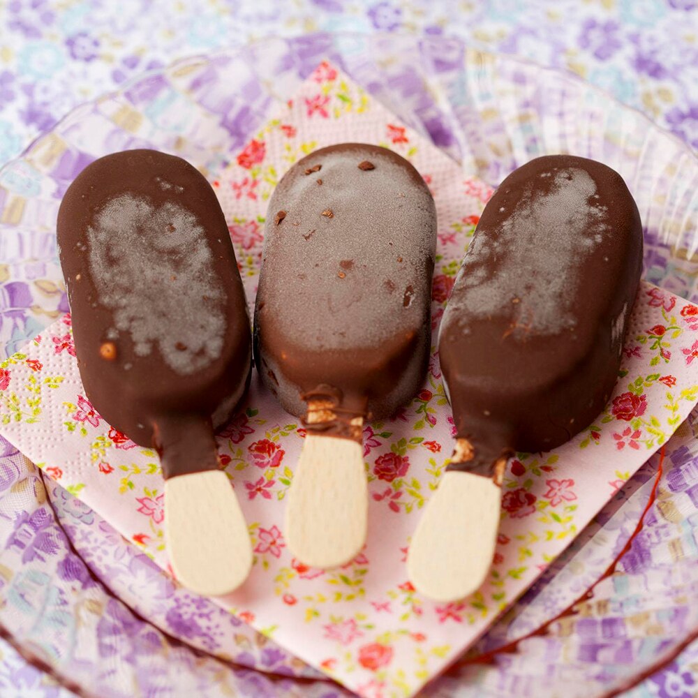 Ice Cream Mold Makers 4 Cavity Ice Cube DIY Tools Silicone Thick Material Popsicle Moulds Freeze Pudding Mold Tray