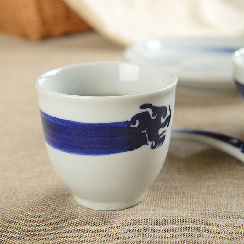 150ml japanska koppar tekopp vinglas stengods keramik restaurang vattenkopp med kopp kaffekopp
