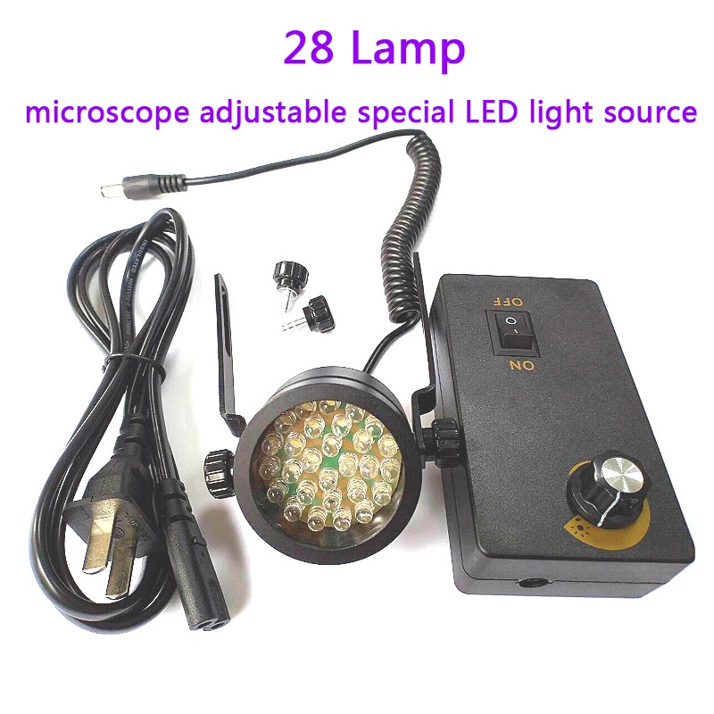 28 Lamp 7500K Microscoop Verstelbare Speciale Led Lichtbron Spot Lamp Industriële Machine Vision Schuine Universele Lamp