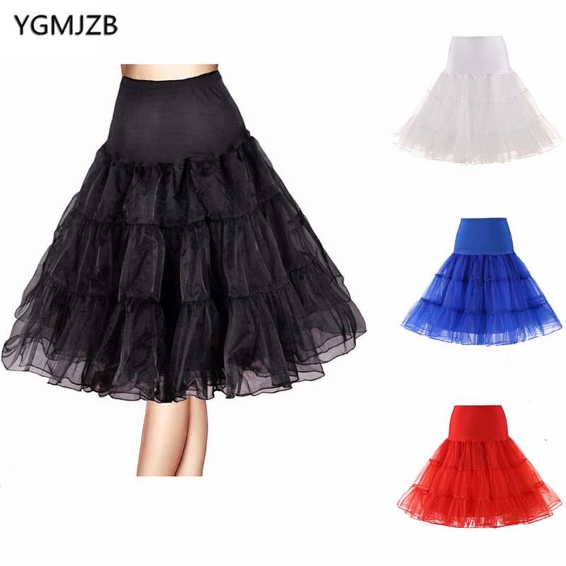 Short Petticoat Plus Size Jupon Crinoline Wedding Bridal Underskirts For Vintage Dress Prom Dress Tulle Skirt