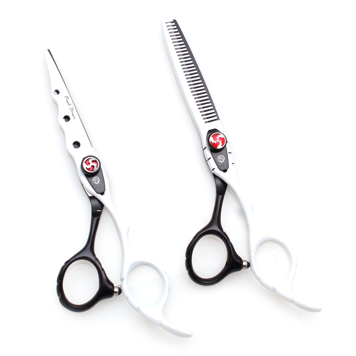 Barbersaks 6 " rustfri frisørsaks klippesaks udtyndingssaks hårsaks stylingværktøj  z1019": Grå