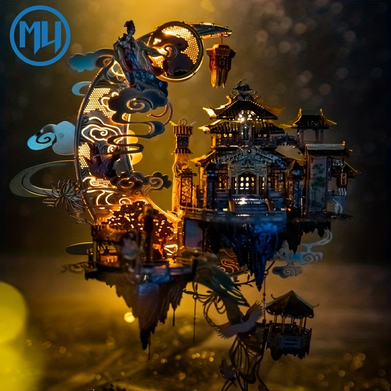 MY Moon Palace 3D three-dimensional jigsaw metal assembly model play diy birthday to girlfriend
