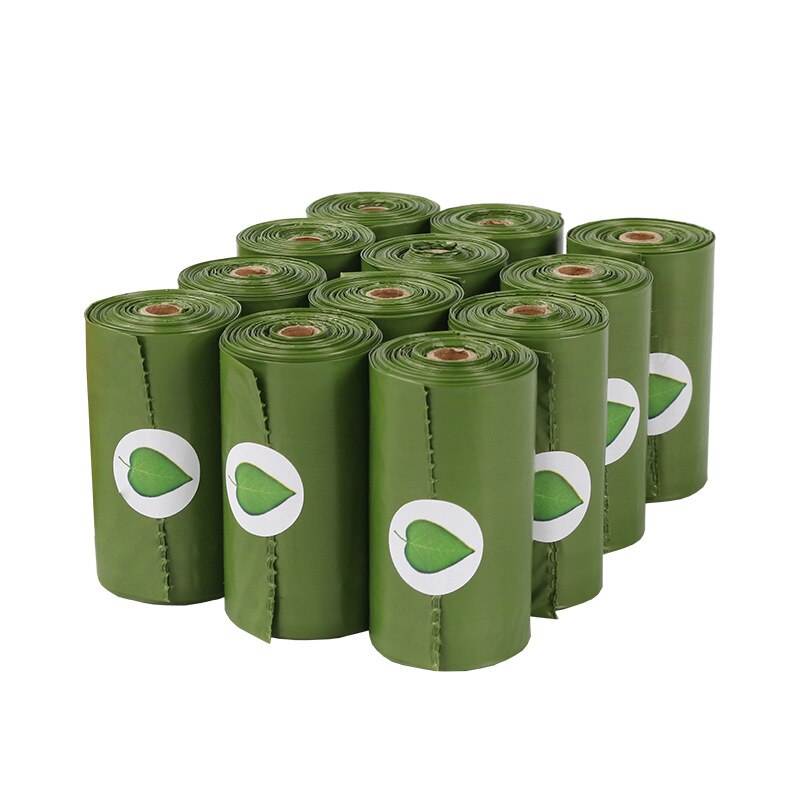 Bolsas de basura biodegradables para excrementos de perro, dispensador ecológico de bolsas de basura para mascotas, suministros para exteriores