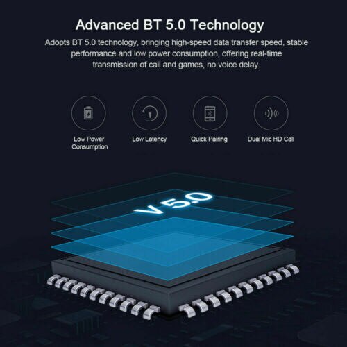 Tws bluetooth 5.0 oordopjes draadloze bluetooth twins oordopjes stereo oordopjes in-ear headsets voor mobiele telefoon