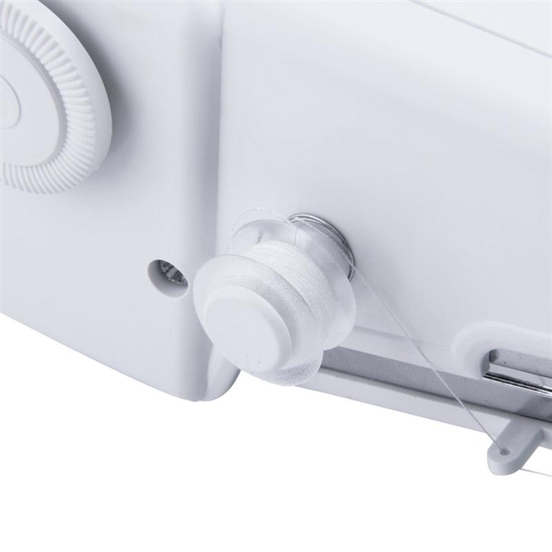 Portable Behandeld Naaimachine Handy Handheld Stitch Naaimachine (Wit)