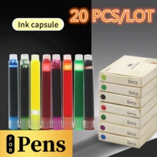 Kleur Vulpen Inkt Vullen De Inkt Capsule 2.8Mm Binnendiameter Geschikt Voor Meest Pennen 20 Stks/partij