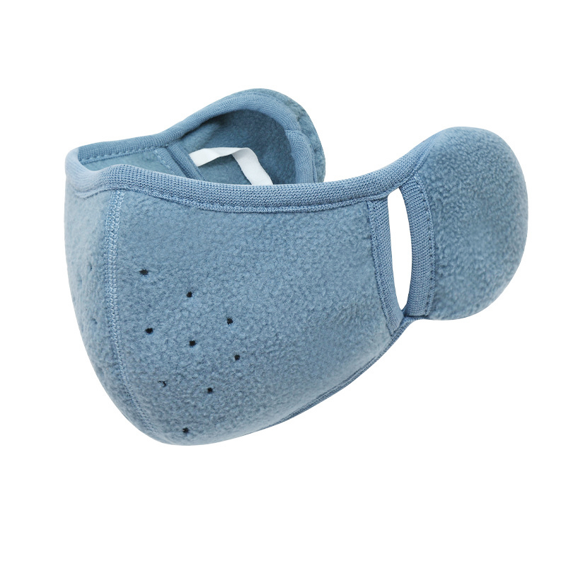 Vinter varm mask öronkåpor unisex andningsbara hål ansiktsskydd halsvärmare utomhus vindtät skidåkning cykling termisk mask öronvärmare