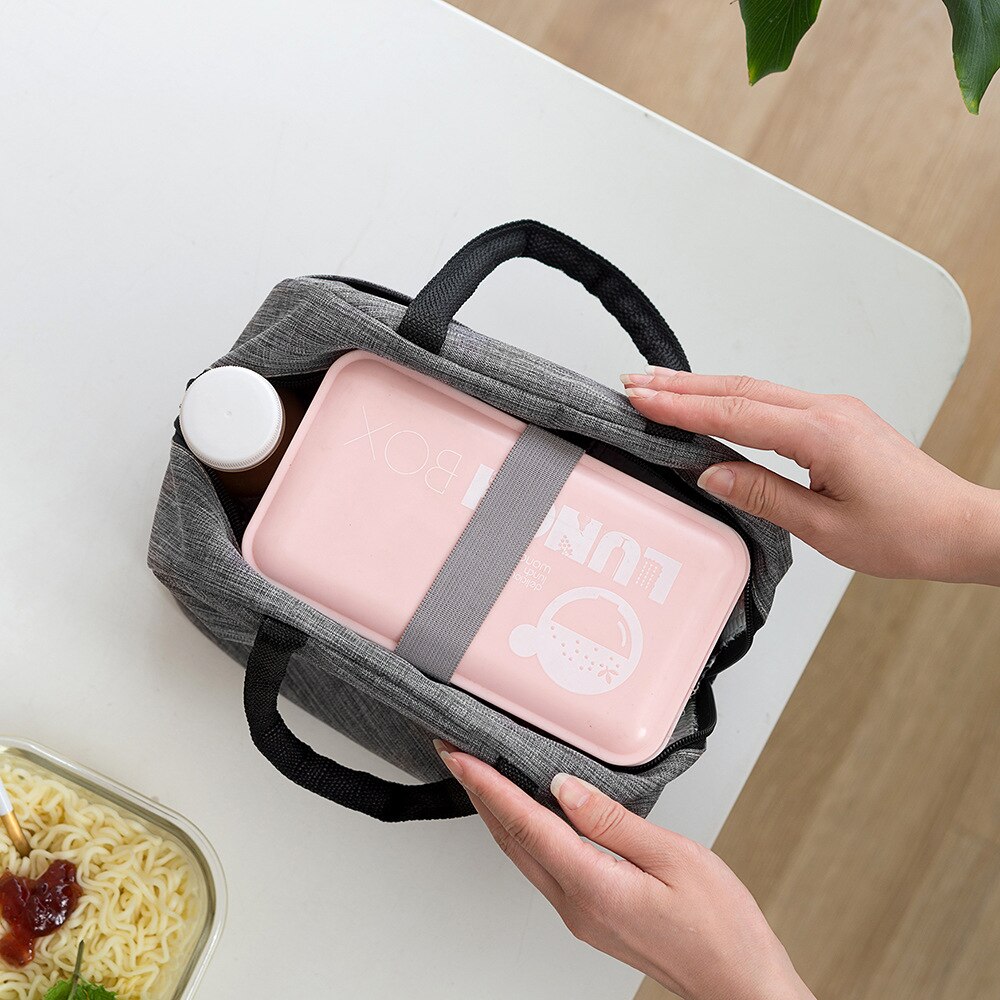 Keuken lunchtas thermisch geïsoleerde lunchbox draagtas koeltas bento tas dinercontainer voedsel opbergzakken voor kinderen vrouwen