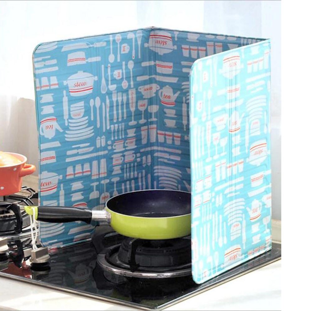 Kitchen Cooker Board Deflector Insulation Board Aluminum Heat Insulation Cooking Prevents Grease Splashing Easy To Clean