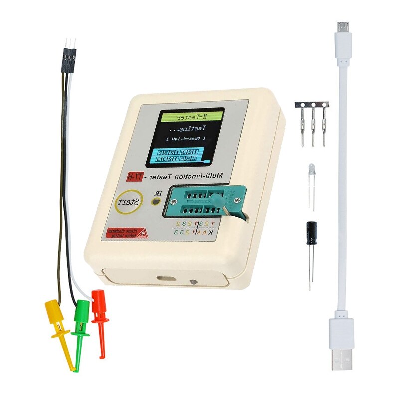 T7 TC-T7-H High Precision Transistor Tester Diode Triode Capacitance MOS/PNP/NPN LCR TFT LCD Screen Tester Multimeter