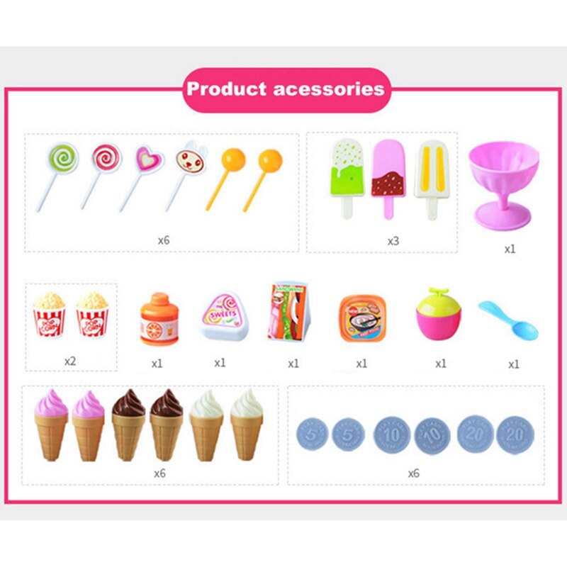 Mit Musik Simulation Eis Spielzeug Auto Wagen Spielzeug Früer Bildung Spielzeug freundlicher