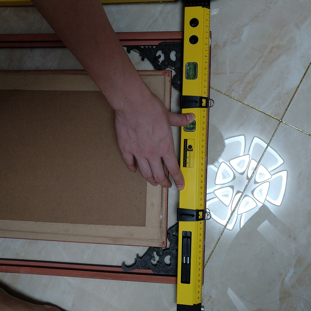 Multi-Function Measuring Scribing Gauge Woodworking Scribe ruler Compass Slope Instrument Horizontal Positioning Tool