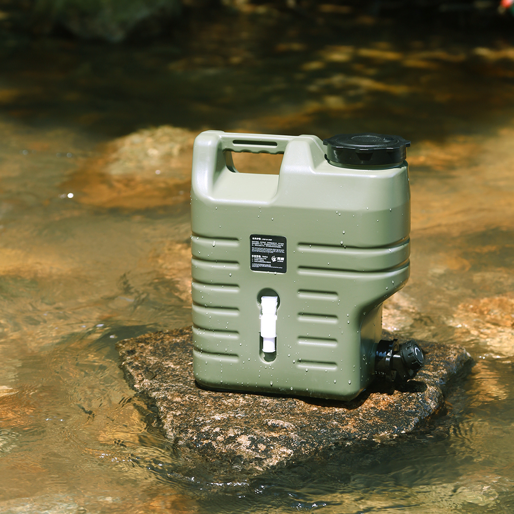 3.2 Gallon/12L Water Bucket Truly No Leakage BPA Free Drink Dispenser Multifunction for Outdoor Camping/Hiking Emergency Storage