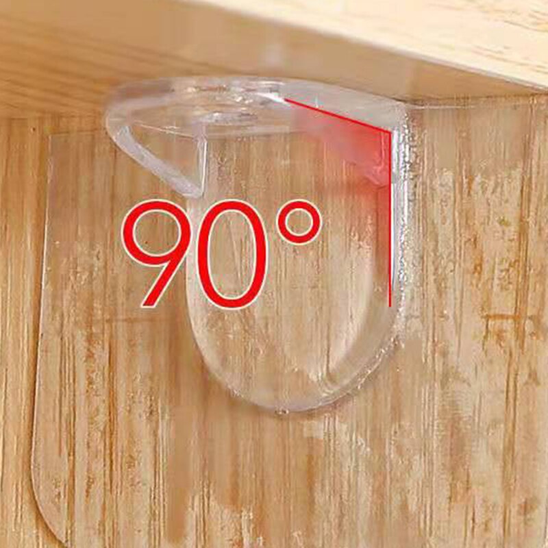 10Pcs Adhesive Shelf Support Pegs Drill Free Nail Instead Holders Closet Cabinet Shelf Support Clips Wall Hangers Bath Holder
