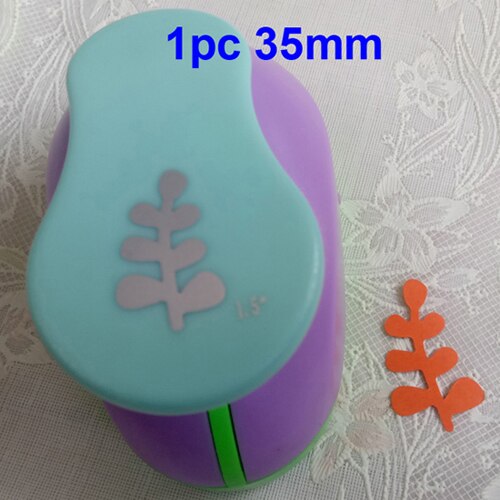 Poinçons en papier pour scrapbooking, 2 pouces (4.8cm) 1 pouce (2.5cm) 5/8 pouces (1.6cm) de feuille de poinçon artisanal fabricant de mousse eva: 35mm leaf