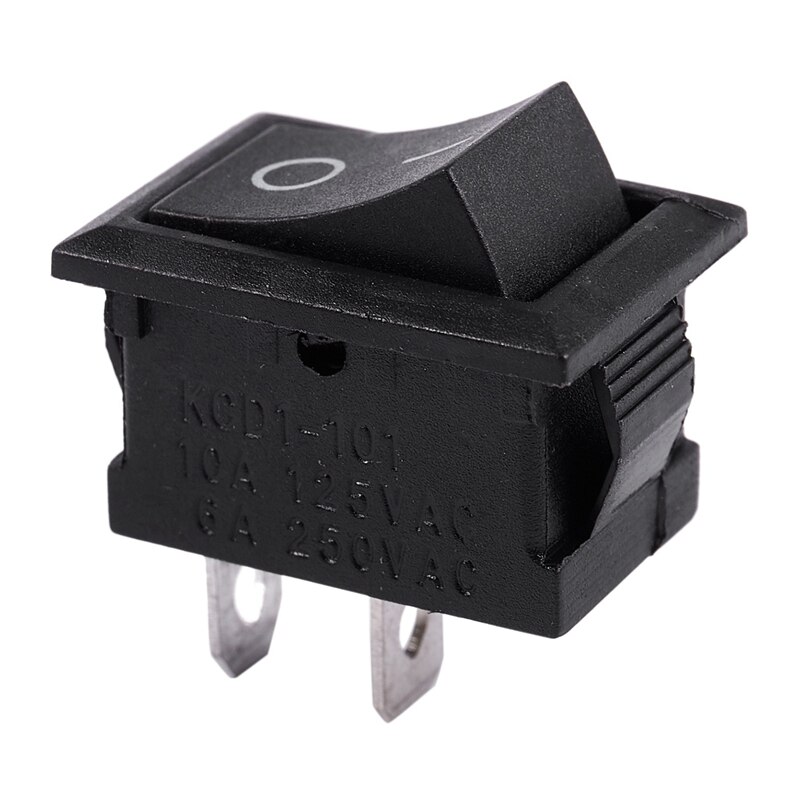Interruptor de botón momentáneo de tapa redonda, accesorio sin tapa verde, AC 250V/3A y 10 Uds. 6A AC/250V 10A/125V, 2 terminales de soldadura de encendido/apagado, Mini barco R, 5 uds.