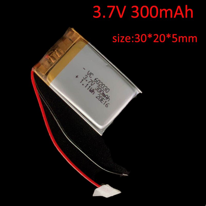 3.7V 300mAh-950mAh polymer built-in BMS for beauty instrument driving recorder MP3 MP4 GPS Bluetooth lithium battery: 300mAh