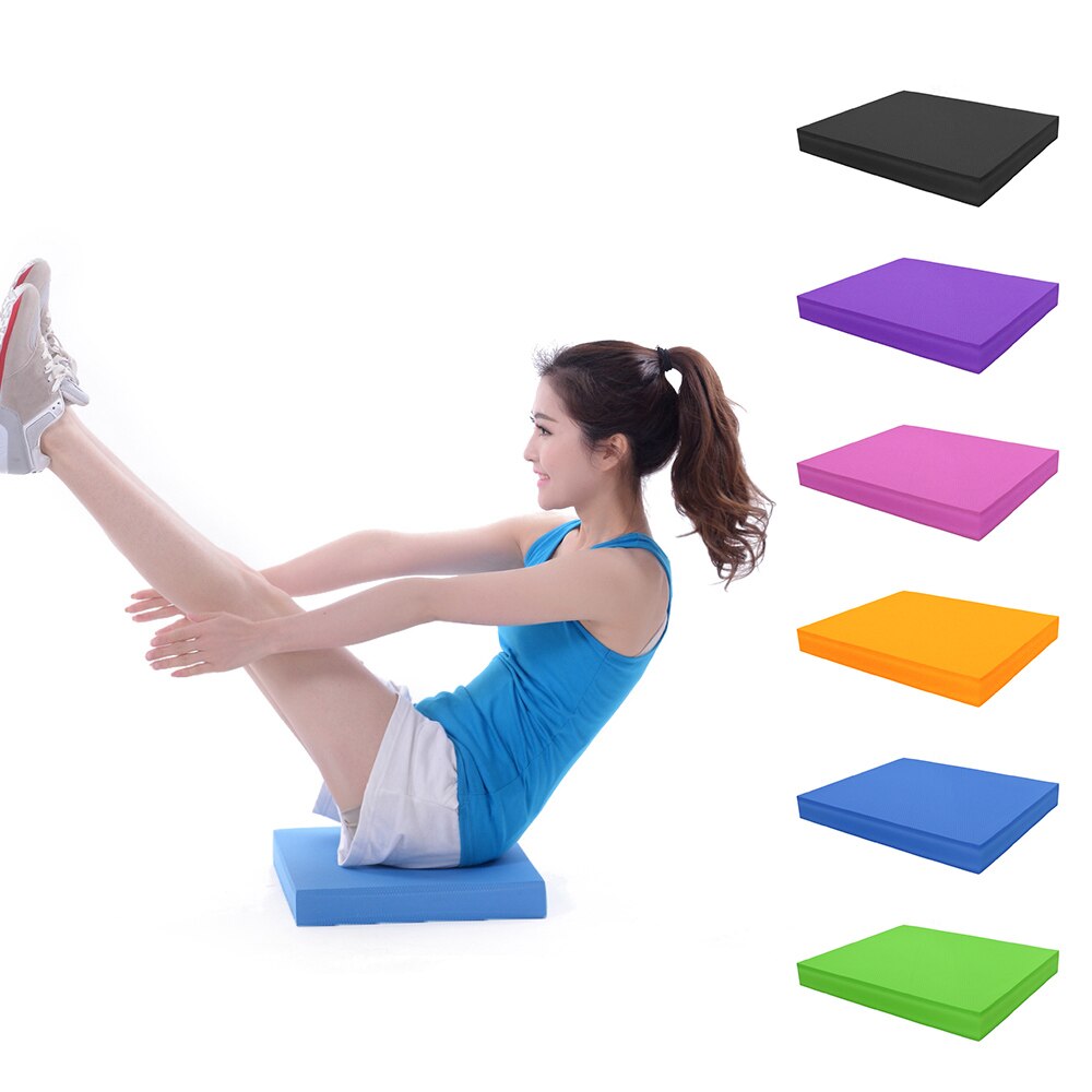 Yoga Zachte Balans Pad Foam Stabiliteit Pad Dikke Balancecushion Oefening Trainer Balancer Fitness Training Yoga Pilates Board