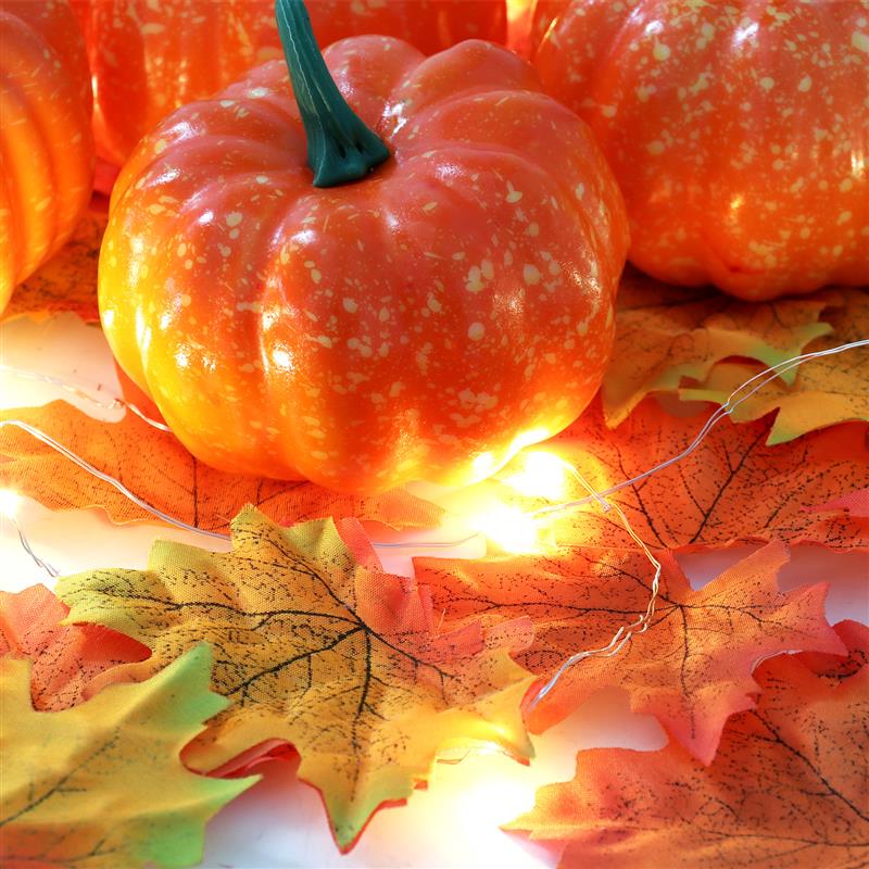 6 stk halloween pumpkinfake grøntsagssimulation halloween kunstig græskar diy håndværk hjem fødselsdagsfest bryllupsdekoration