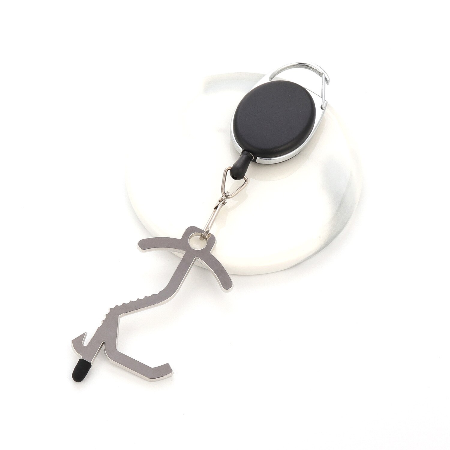 Non-Contact Door Opening Press Elevator Keychain Useful Product Alloy Safe Health Non-Contact Anti-Virus EDC Door Opener: Ysk28  3 Hanging Buckle