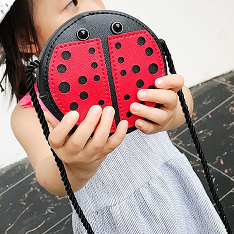 Coccinella Carino Per Bambini del Sacchetto di Spalla di Personalità di modo Selvaggio Della Borsa Mini Accessori Borsa