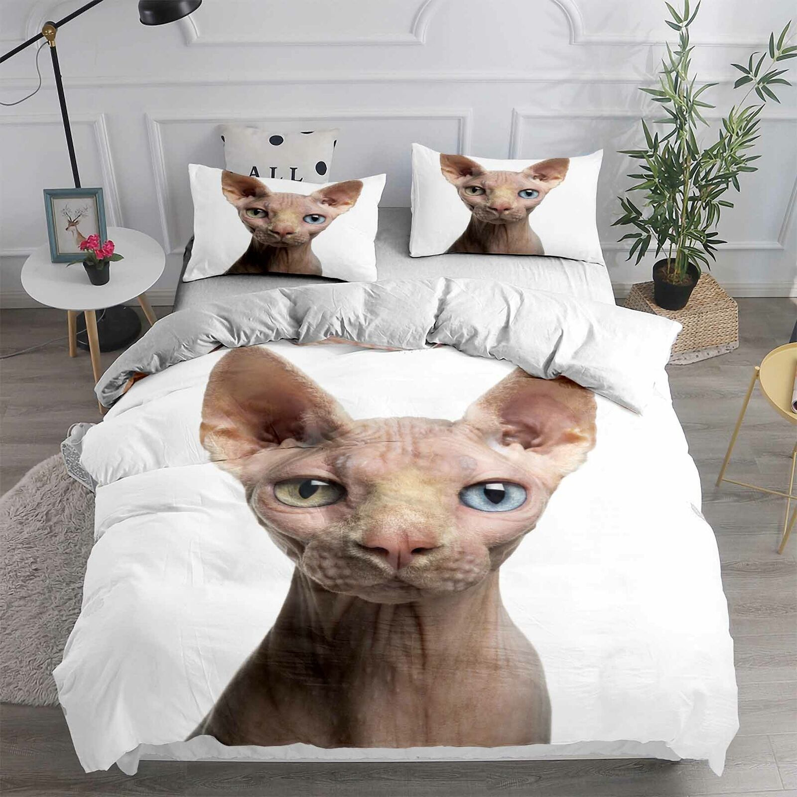 Haustier Sphynx Katze Kätzchen Heimat Textil- Kissen fallen 3D Bettwäsche Bettdecke Abdeckungen Tröster Bettwäsche-setzt Bett einstellen Heimat Dekor bettwäsche