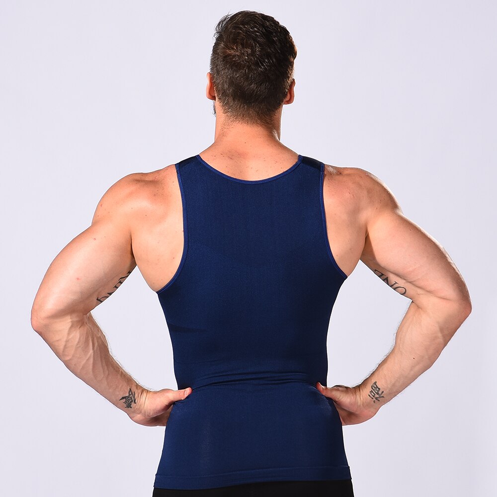 Mens Slimming Body Shaper Compression Tank Top Vest Shirt Abs Shapewear by Slim N Lift