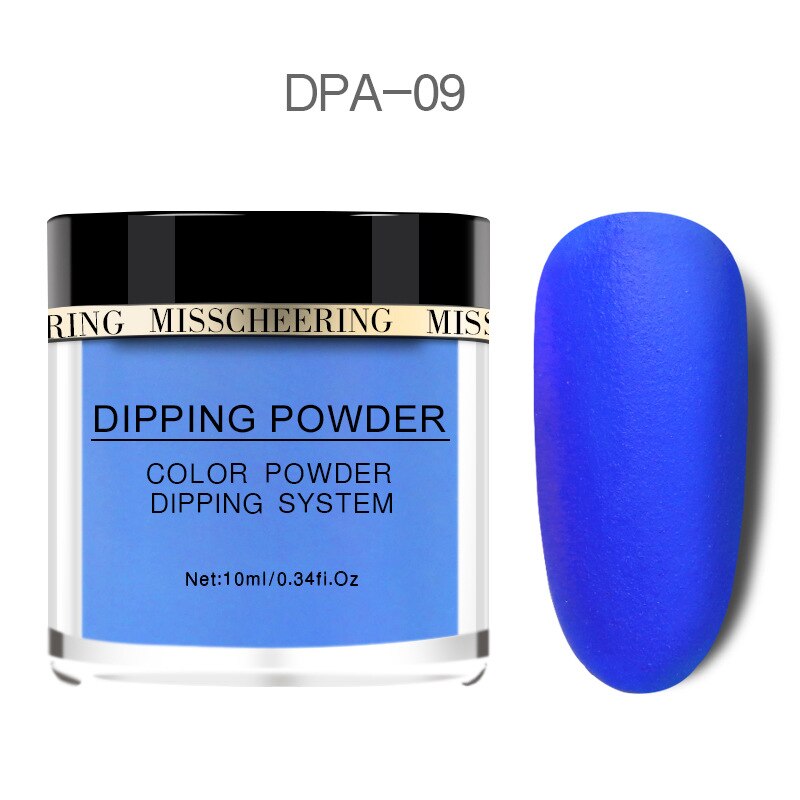 Ongles paillettes couleur mate dégradé Nail Art poudre sans lampe Cure ongles Art décorations: DPA-09
