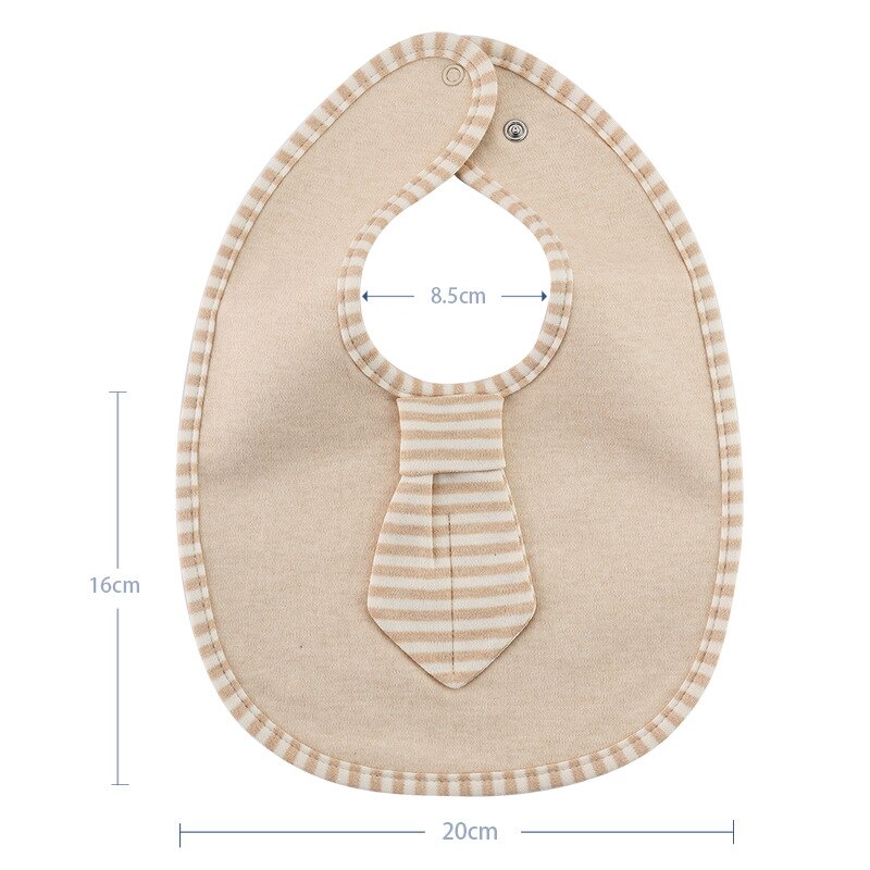 2 Stks/partij Waterdichte Baby Effen Kleur Das Katoen Comfortabele Bib 0-36M Baby Jongens En Meisjes Drie-layer Speeksel Handdoek