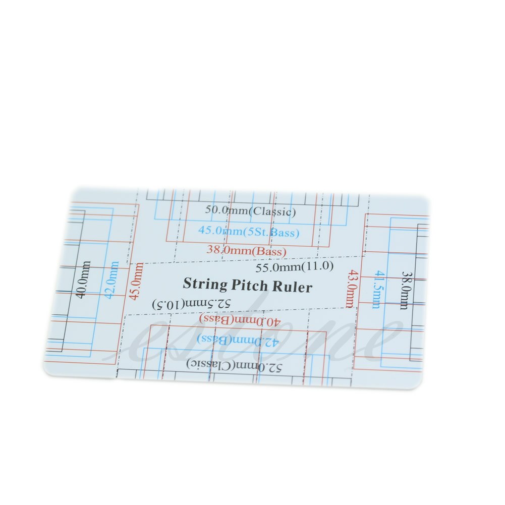 100% Brand and Guitar Bass Fritz Ruler String Pitch Ruler Action Ruler Card Vernier Caliper