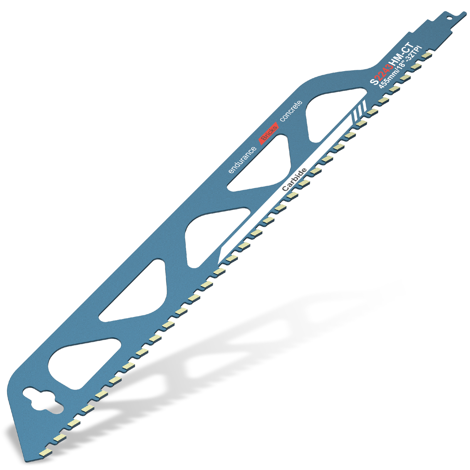 Reciprocating Saw Blade 10/12/18/20in Universal Cutting Recip Sabre Saw Blade Masonry Cutting Blade for Cement Composite Panels: SKY BLUE