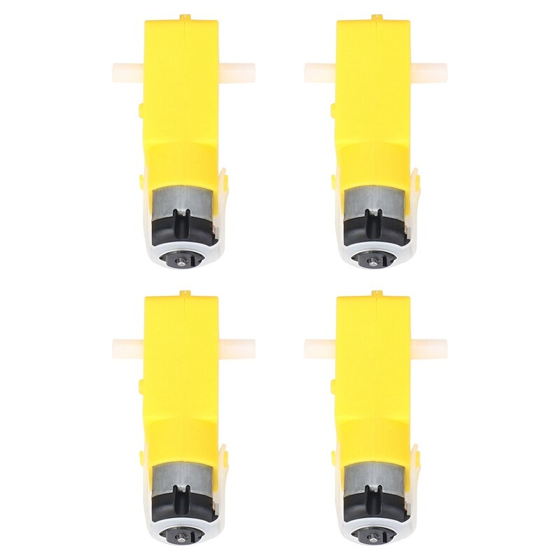 8 Pcs For Arduino Smart Car Robot Plastic Tire Wheel With DC 3-6V Gear Motor
