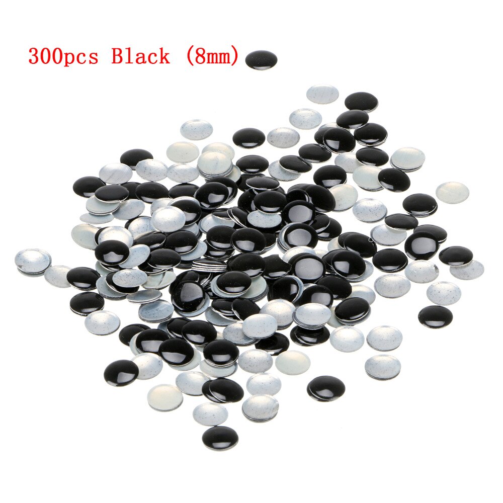 Zwart 300/1000 stks Nail Art Decoratie Ronde Metallic Studs Klinknagel Nail Art Steentjes Stickers Tip Studs