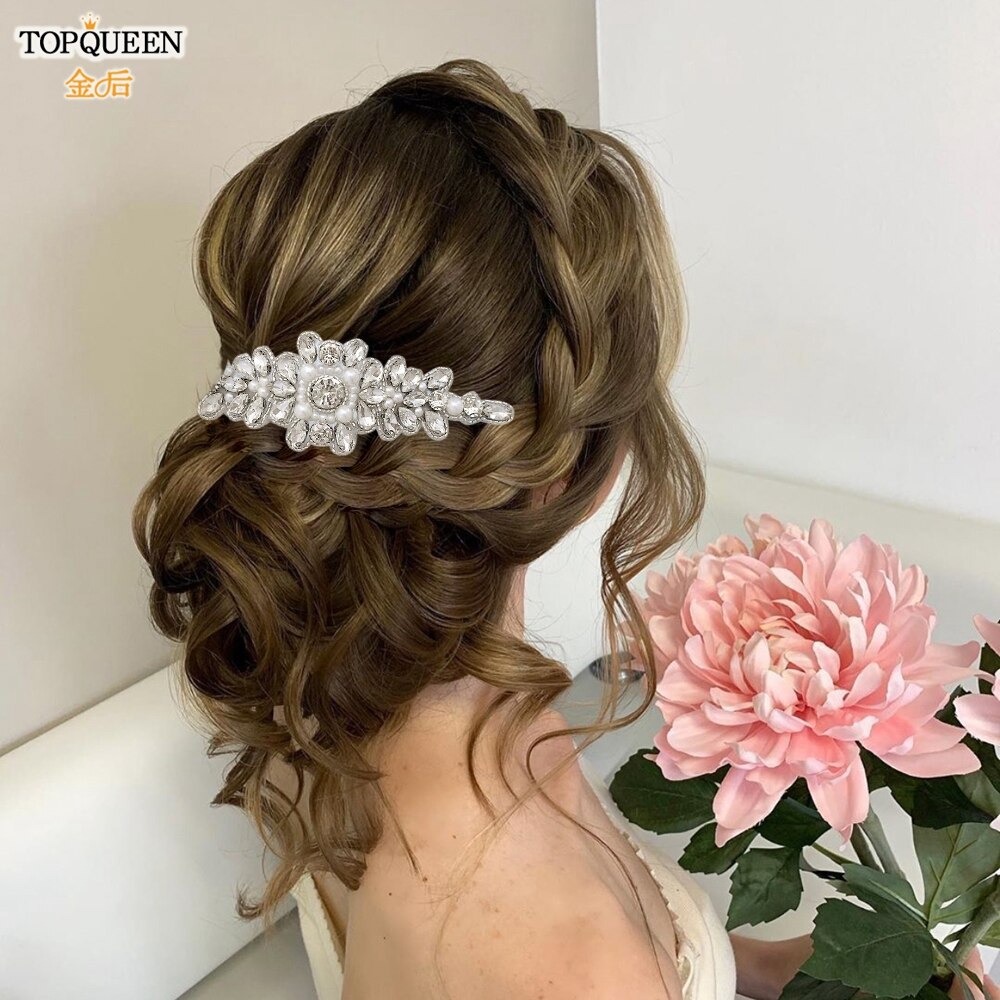 TOPQUEEN H270 Diamond Headbands Luxury Hair Accessories Comb Hairdress with crystal Bridal Comb Wedding Bridal Headwear