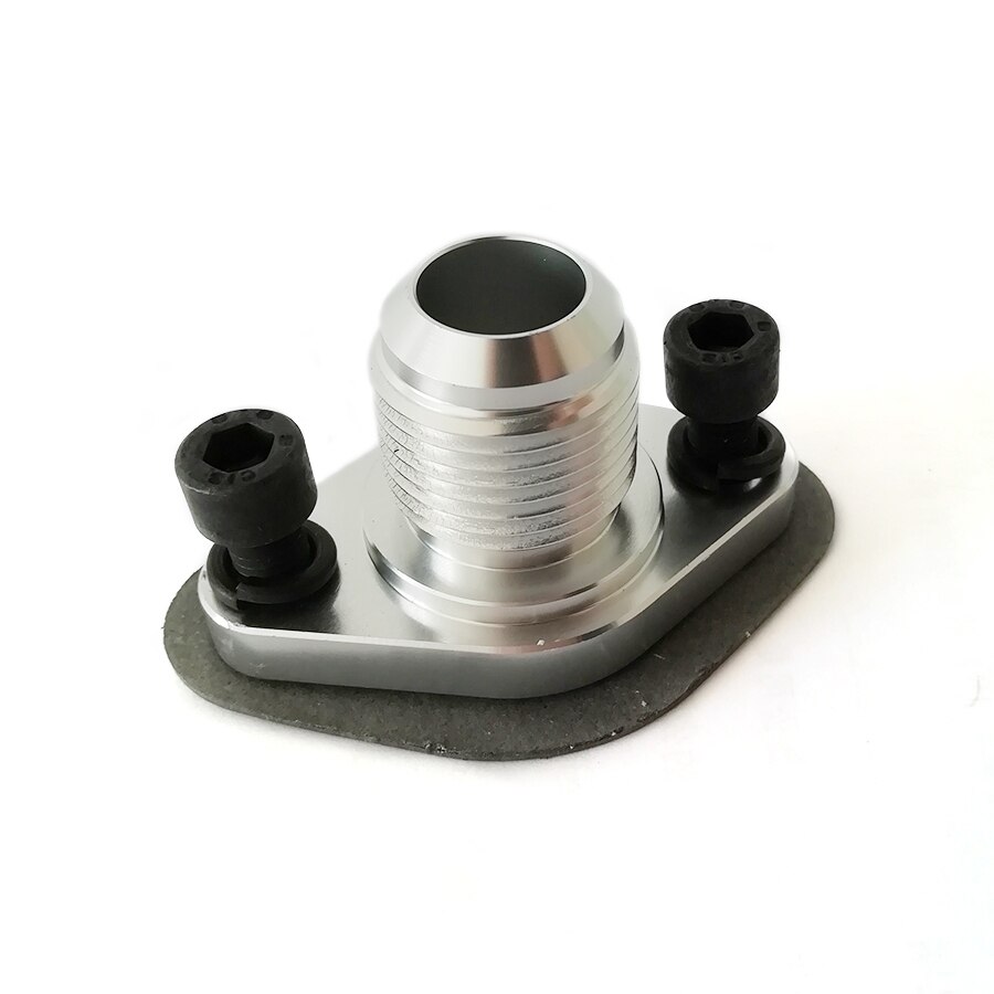 51Mm Auto Billet Turbo Olie Afvoer Adapter Flens Voor Garrett T3 T3/T4 T04 T72 T76 T04B T04E -12AN