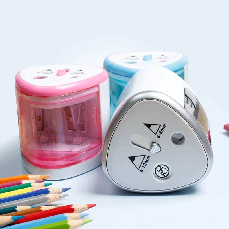 Electric Auto Pencil Sharpener School Office Supplies Battery Operated Cute Stationery Student