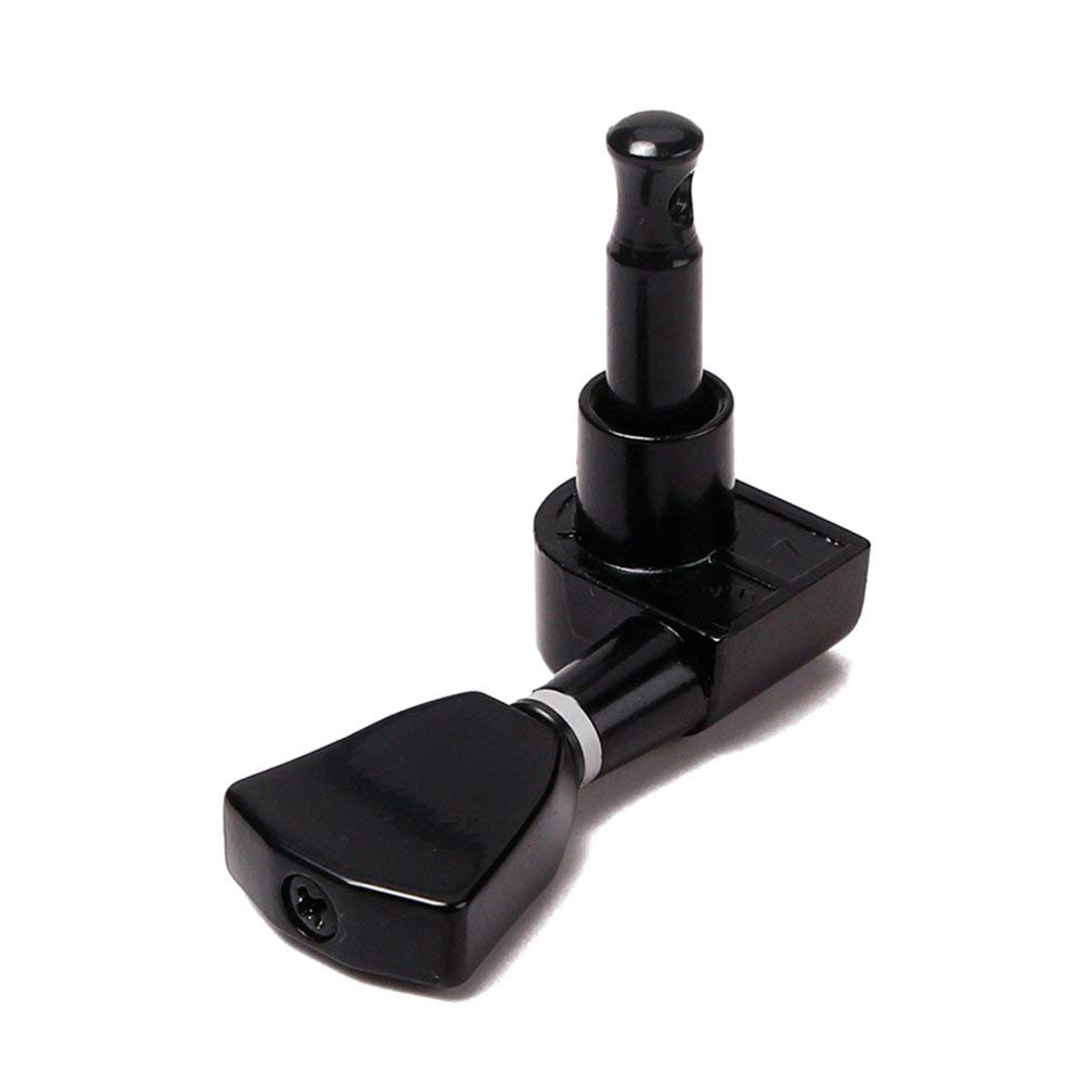 Accordeur guitare acoustique 3 gauche 3 cordes guitare droite accordage chevilles têtes de Machine PREMIUM-(noir)