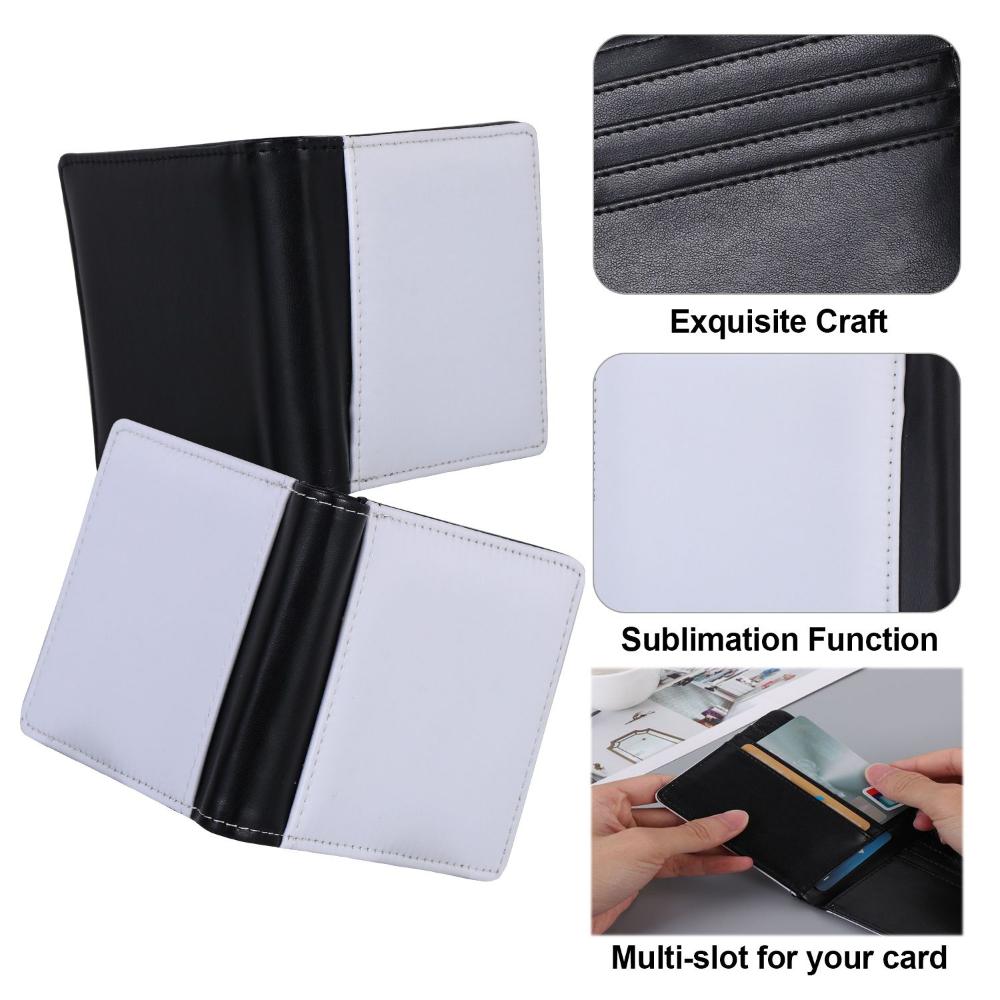 Sublimatie Warmte Overdracht Portemonnee Pu Portemonnee Voor Vrouwen Mannen Diy Multi-Kaart Houder Portemonnee Voor Werk Reizen Afdrukken Blanco Portemonnee