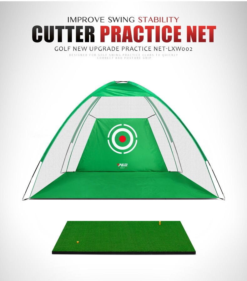 Pgm Indoor Golflessen Golf Swing Trainer Golf Driving Range Twee-Kleur Golf Tent Netto