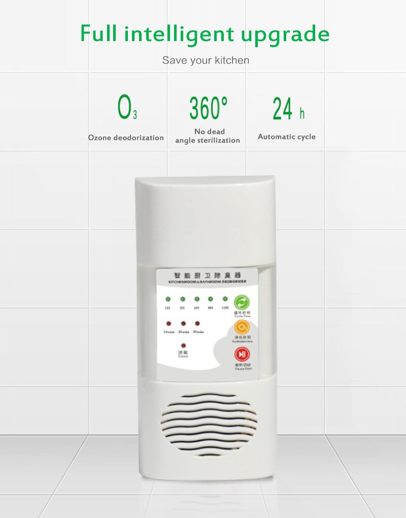Air Purifier Home Deodorizer Ozone Ionizer Air Fresher Generator Sterilization Home Kitchen And Bathroom