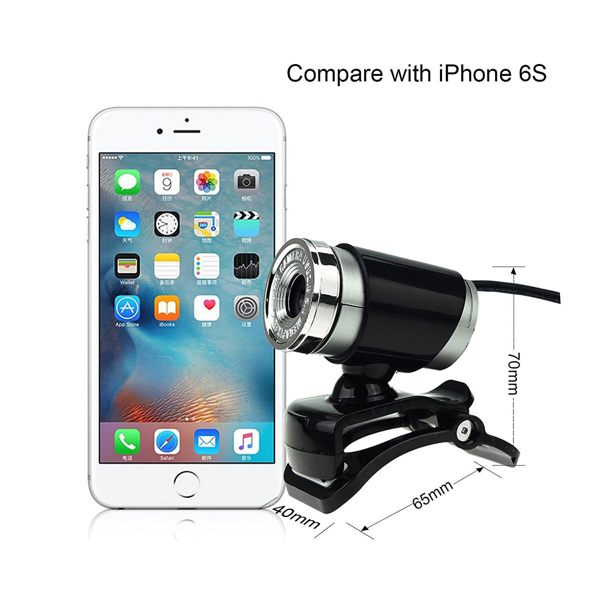 720P HD Webcam Potabile Universale USB 2.0 Digital Macchina Fotografica Del Calcolatore con Microfono Acustico per I Computer Portatili Desktop Computer