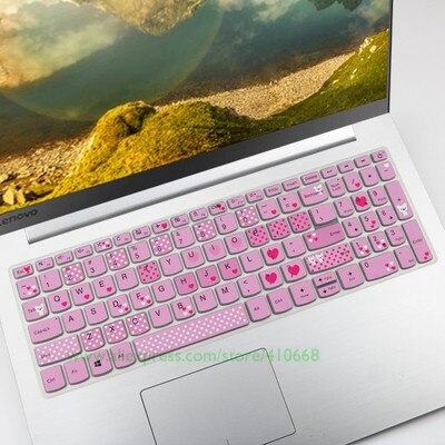 Silcone laptop notebook tastatur cover beskytter til lenovo yoga  c740 (15) c740-15 iml  c 740 15 iml 15.6 tommer med numeriske taster: Farve 4