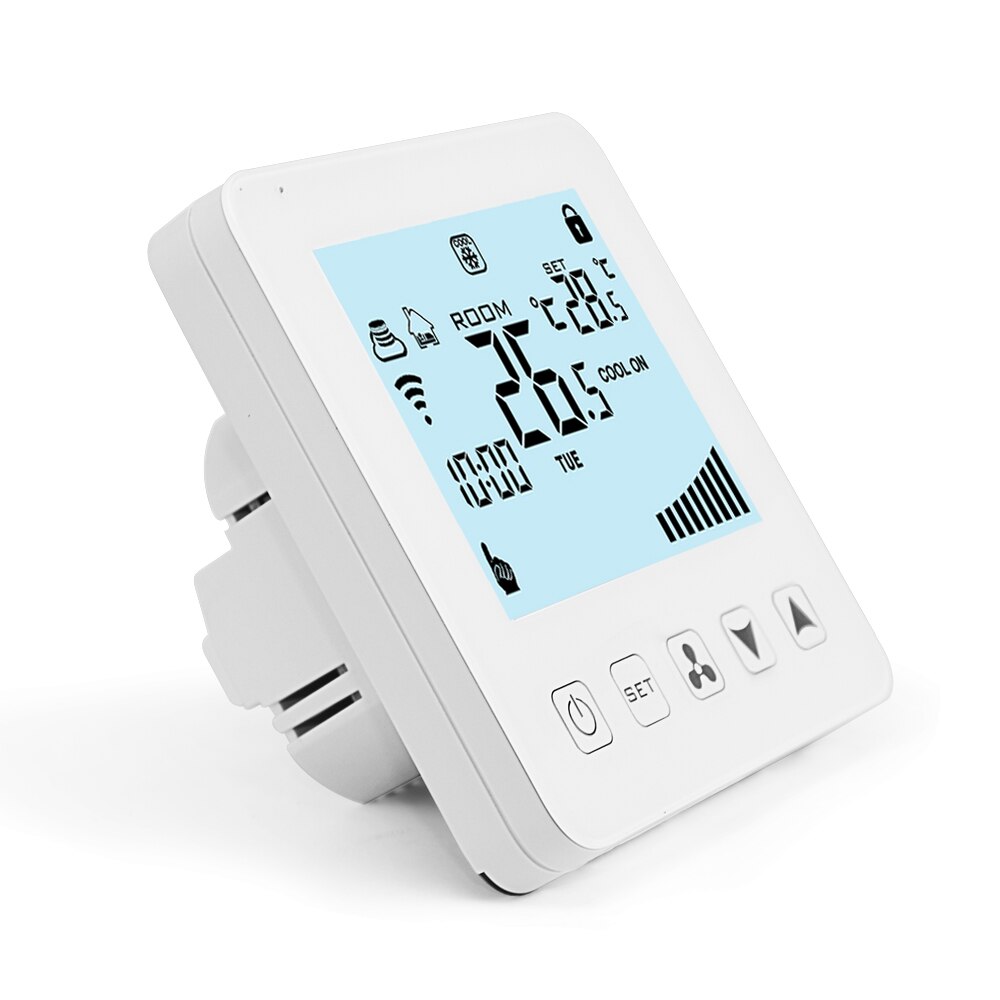 digital programmable damper fan thermostat for central air conditioner temperature controller remote wifi control