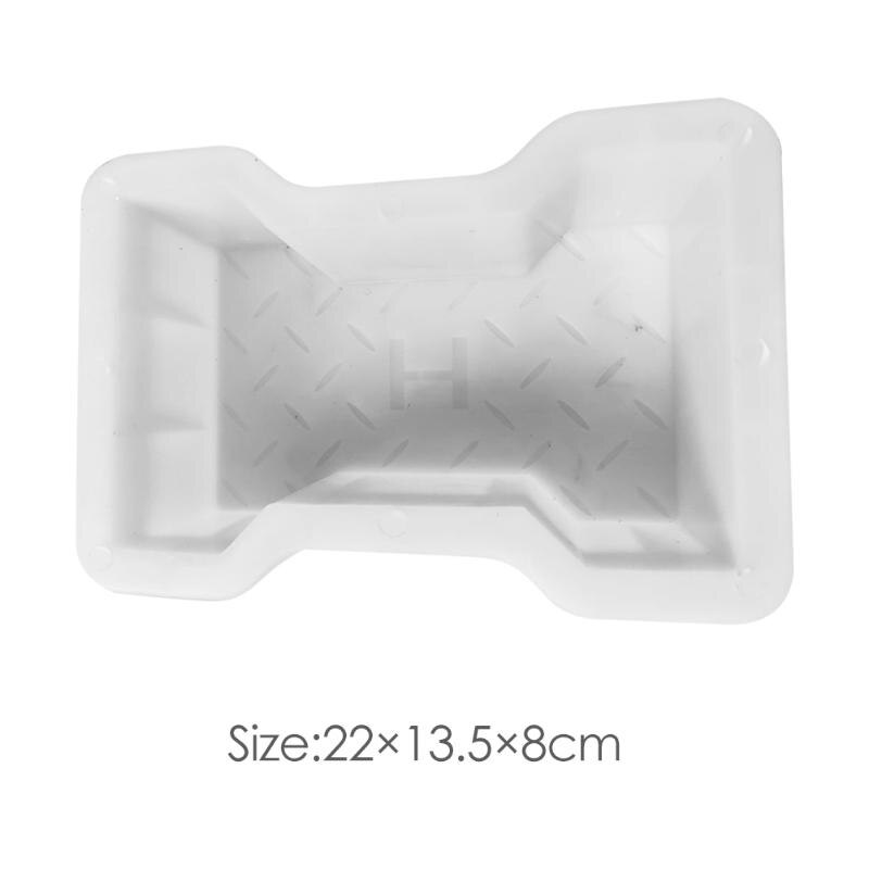 Havebelægning værktøj gårdhave gang beton gør-det-selv udendørs brolægning blomst skimmel imiteret cement mursten vej sti forme: 22 x 13.5 x 8cm