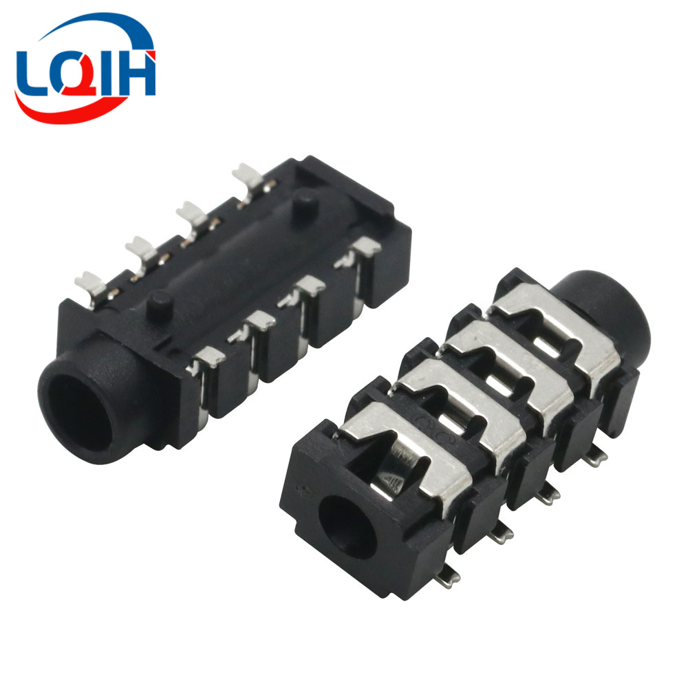 10 Uds 2,5 3,5 MM conector para auriculares Audio Video hembra conector estéreo de doble canal conector estéreo montaje en Panel de soldadura PJ-210B PJ-392: Oro