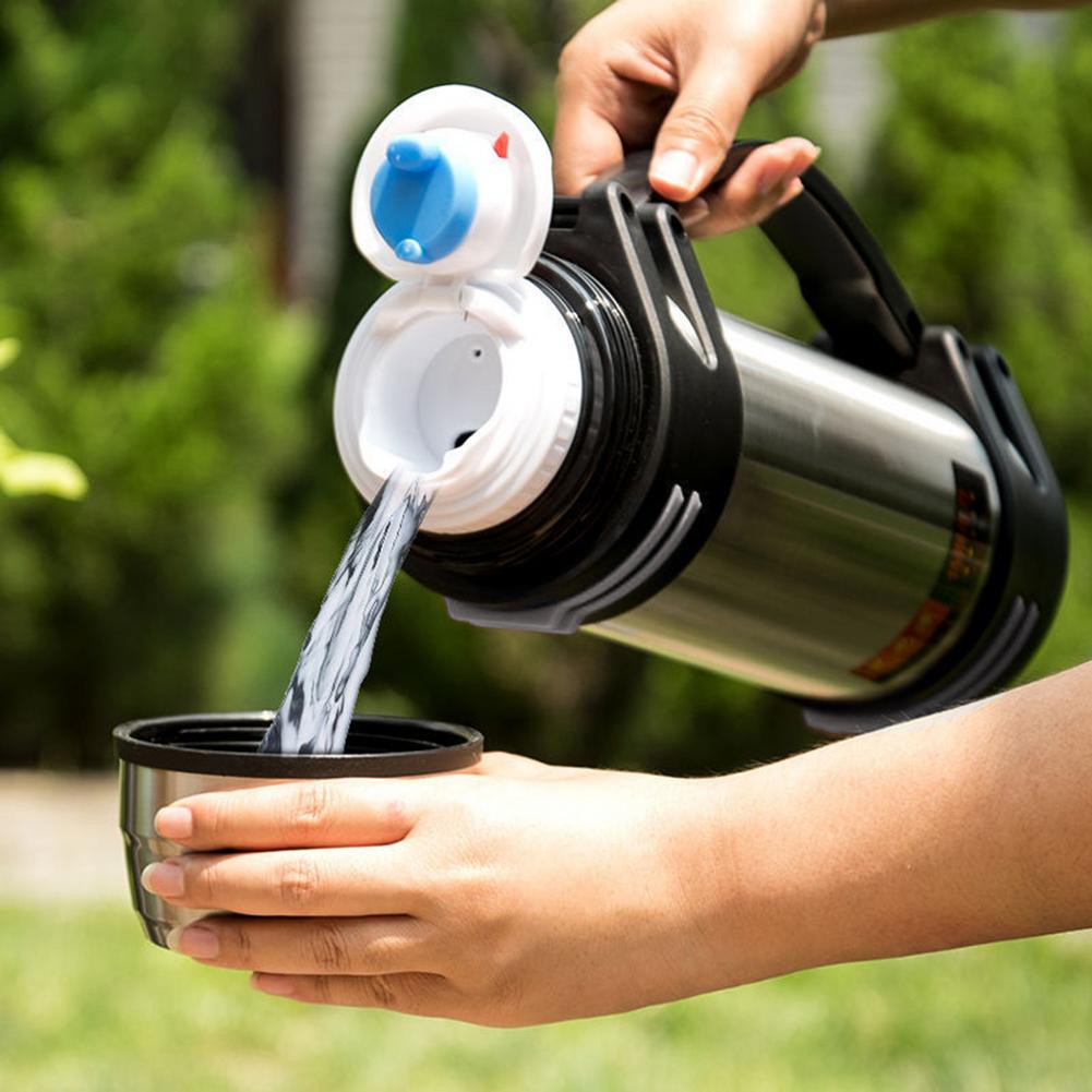 2.5L Thermos Bottle Large Capacity Stainless Steel Vacuum Flask Travel Coffee Thermo Mug School Insulated Bottle Car Home Use